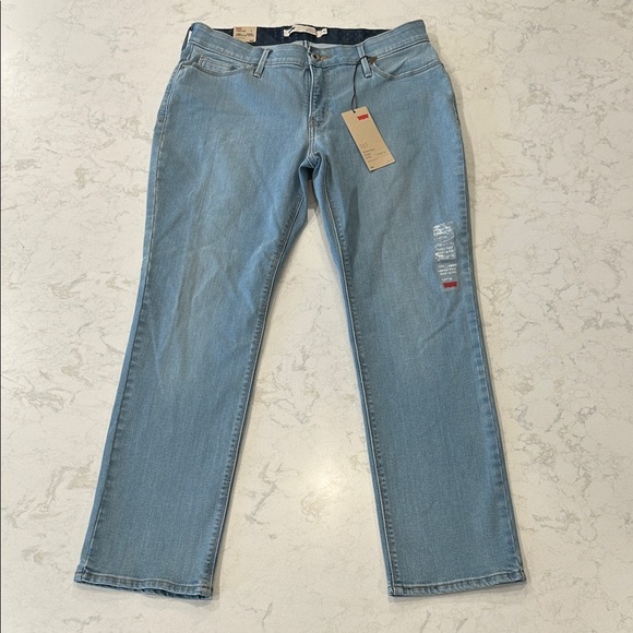 Levi's Women's 525 Perfect Waist Straight Jeans - Light Blue - Picture 2 of 11